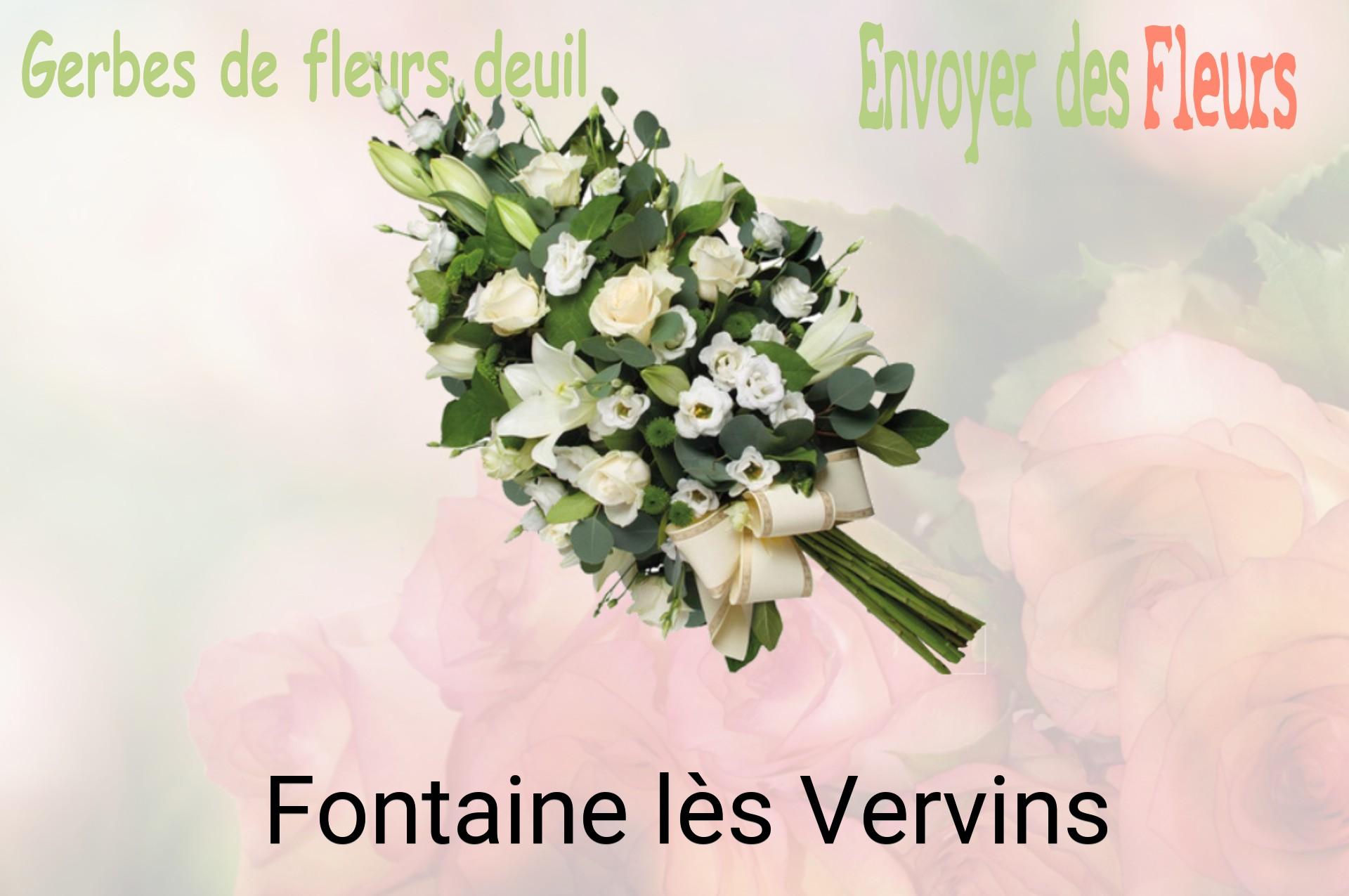Gerbe de fleurs de deuil livrée à Fontaine-lès-Vervins